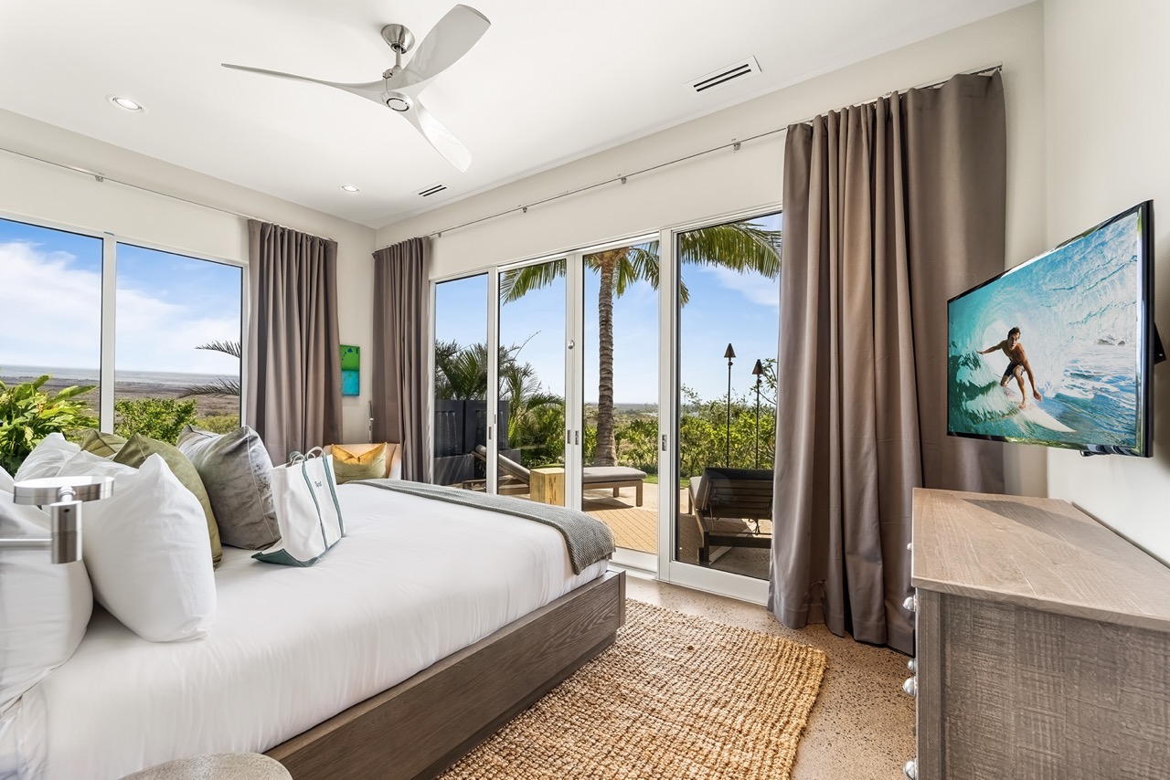Vert Suite — garden king bedroom with lush green artwork